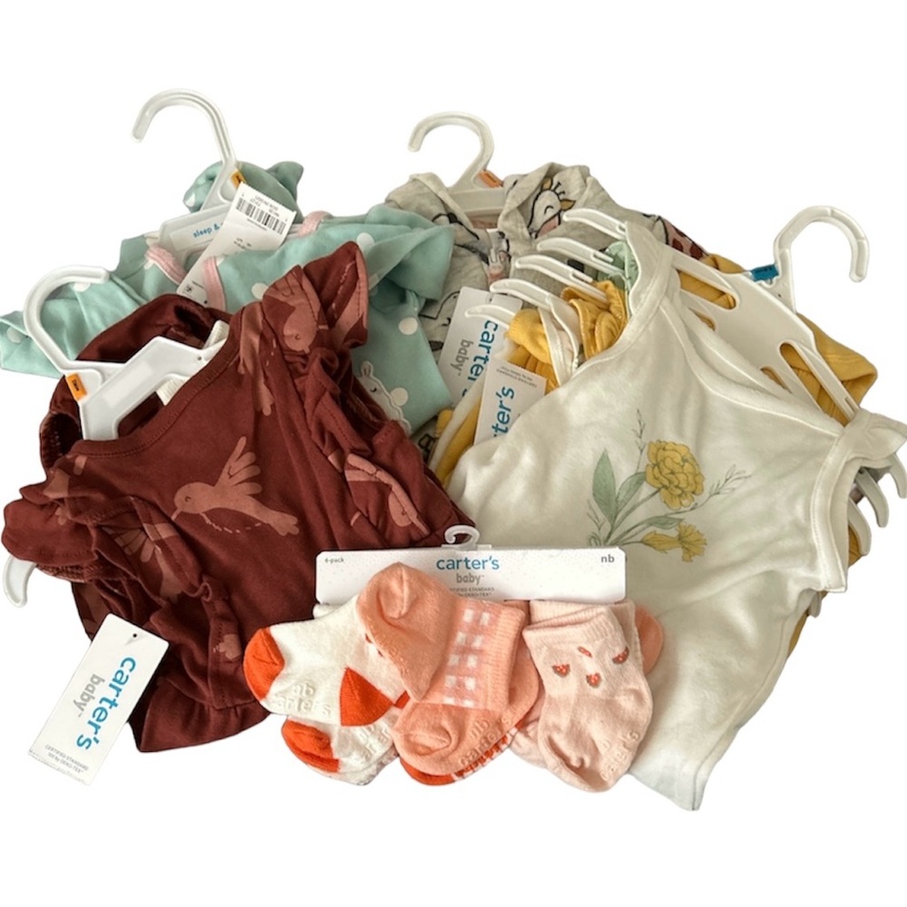 Carter's bundles: Colorful Baby clothes and Socks Collection
